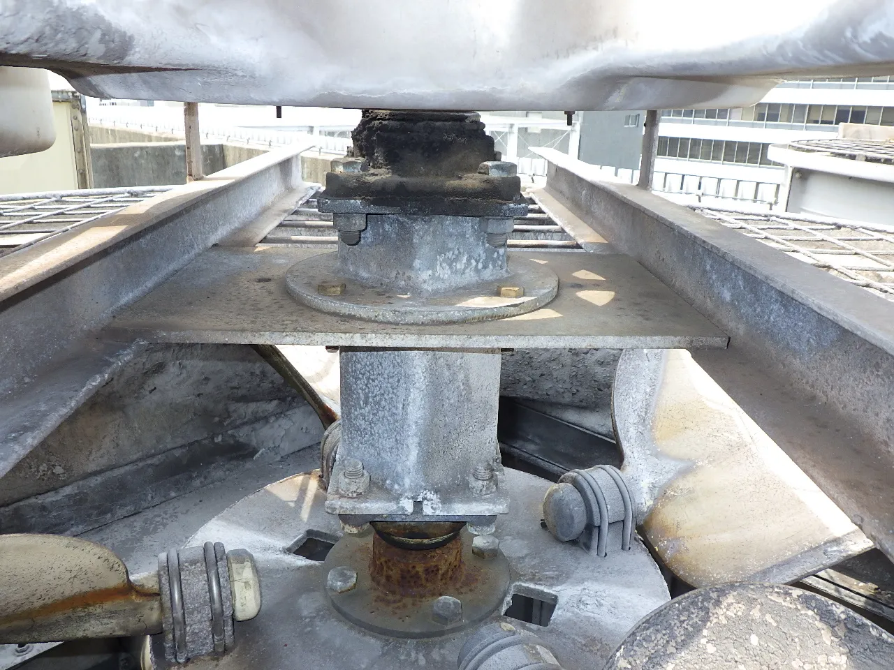 Cooling tower bearing unit after maintenance — replaced with new component
