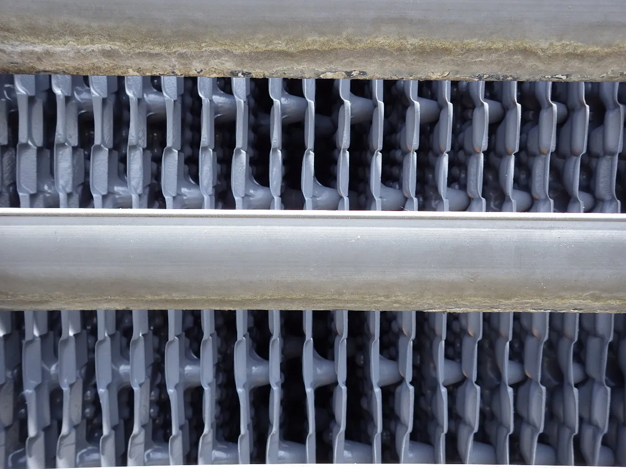 New heat exchanger after fill media replacement